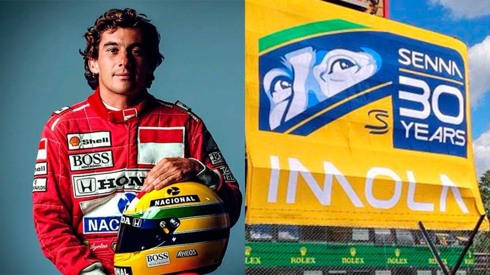 Ayrton Senna é homenageado em autódromo que correu pela última vez 