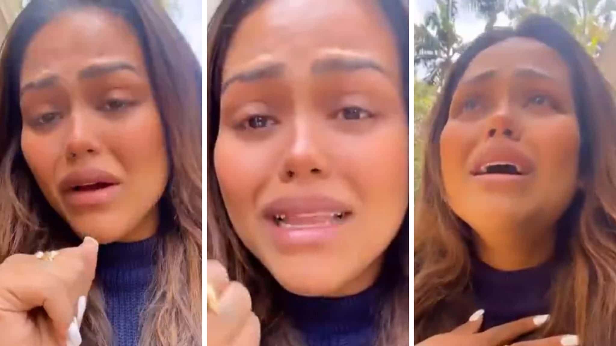 Camila Loures é expulsa de carro e chora. Internet reage: “biscoiteira”