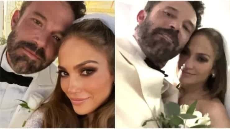 Confira as primeiras fotos de JLo e Ben Affleck casados
