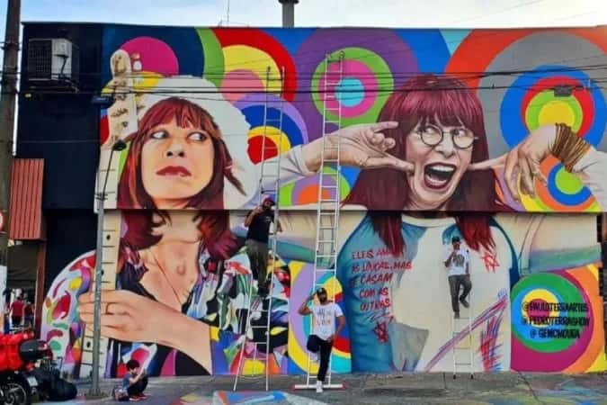 Rita Lee ganha mural na Vila Mariana, onde morou e foi presa