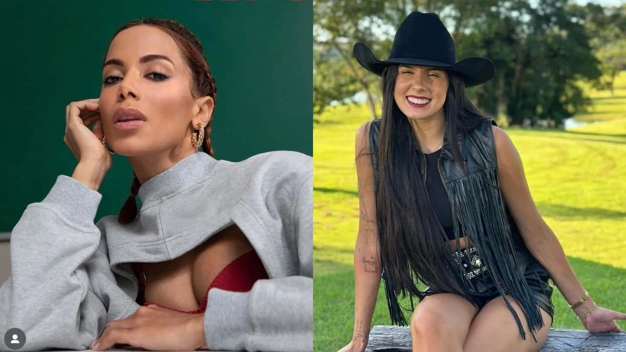 Ana Castela se emociona ao ser seguida por Anitta