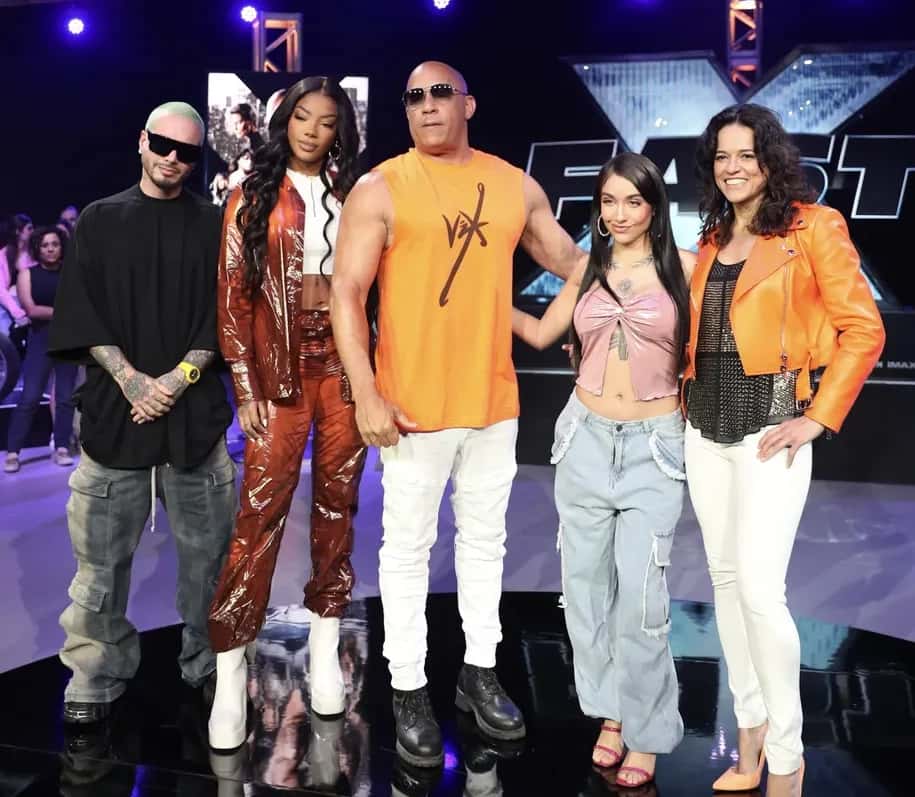 Ludmilla se junta a Vin Diesel e J Balvin em coletiva de “Velozes e Furiosos 10”