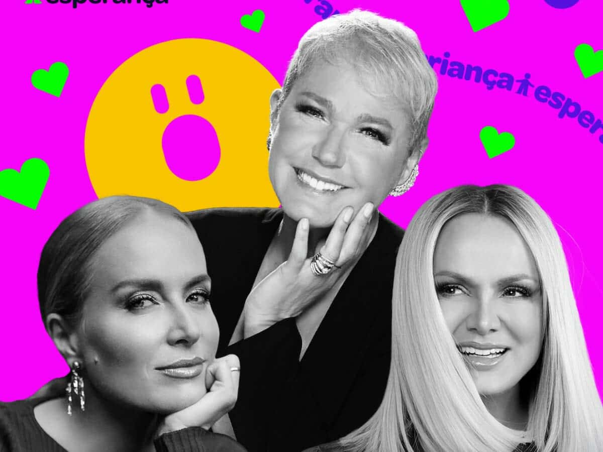 Globo divulga Xuxa, Eliana e Angélica como apresentadoras do ‘Criança Esperança’