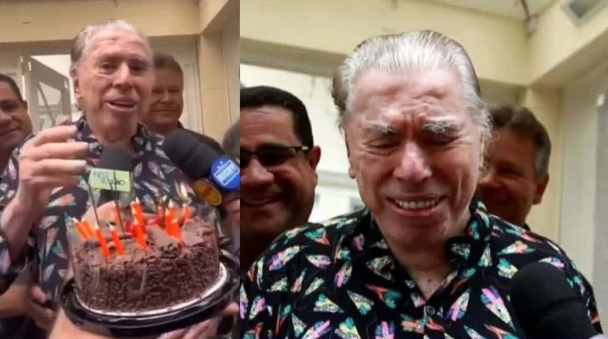 Silvio Santos faz rara aparição ao receber surpresa de aniversário em casa