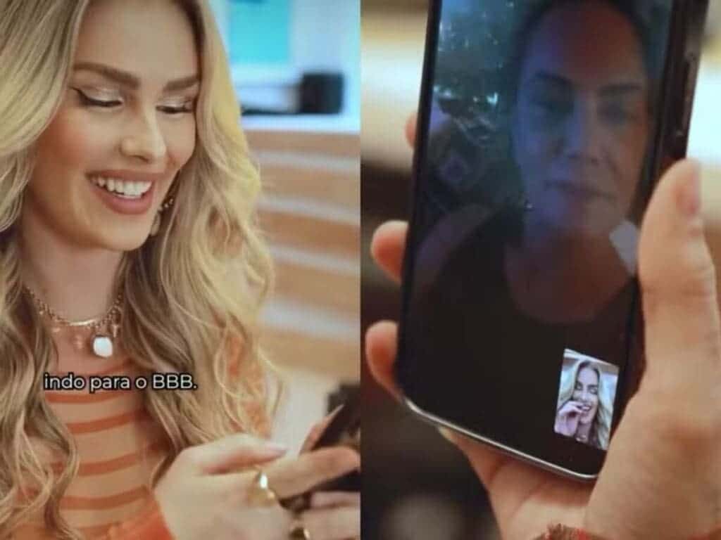 Yasmin Brunet mostra reação da mãe, Luiza, ao contar que vai para o BBB24