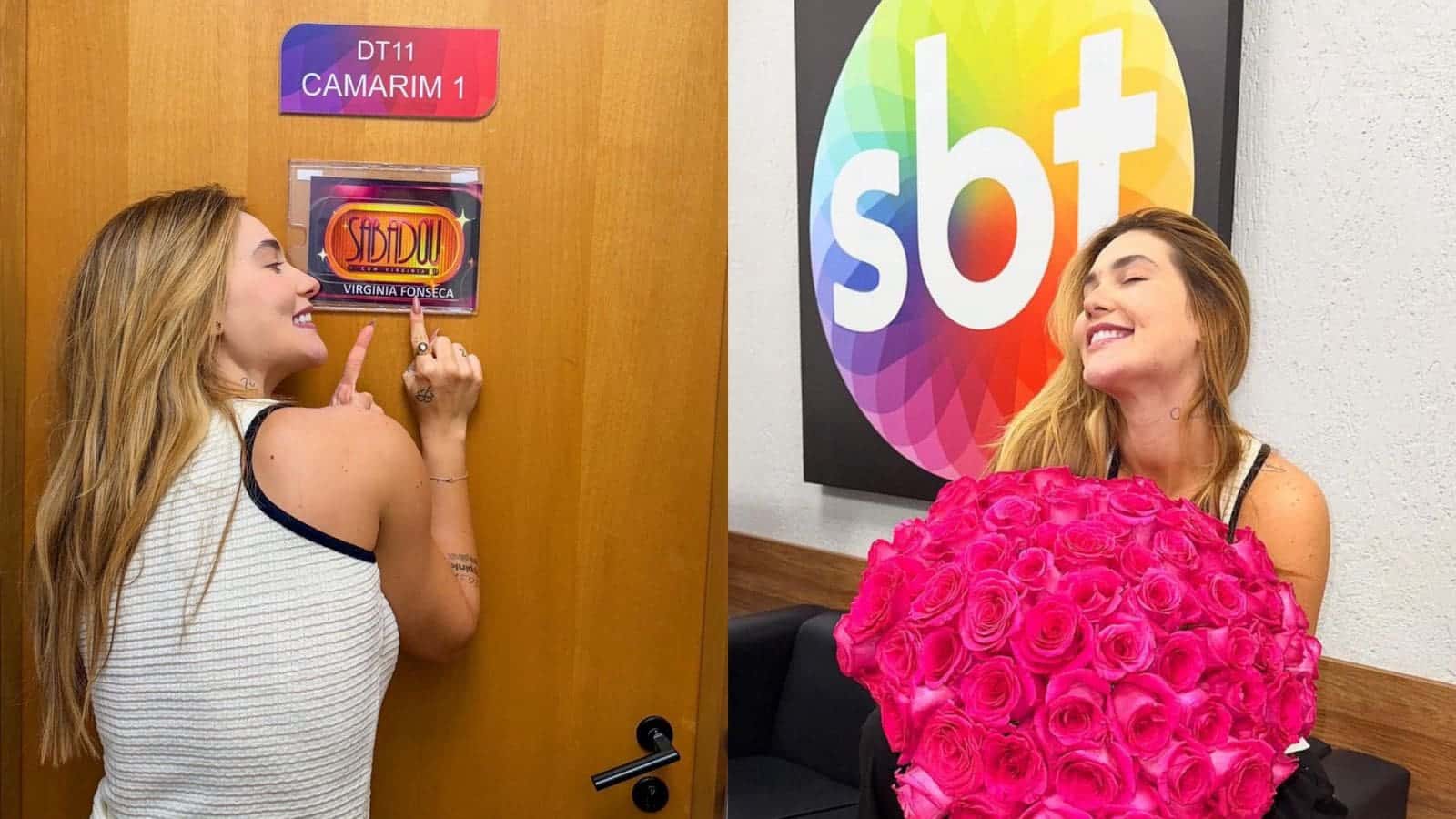 Virginia convida a família para gravar estreia de seu novo programa no SBT