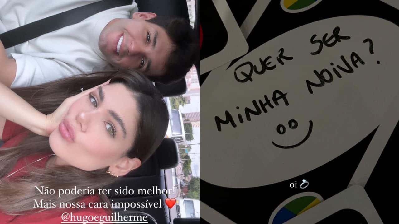 Lá vem a noiva! Guilherme, dupla de Hugo, pede namorada em casamento durante partida de Uno