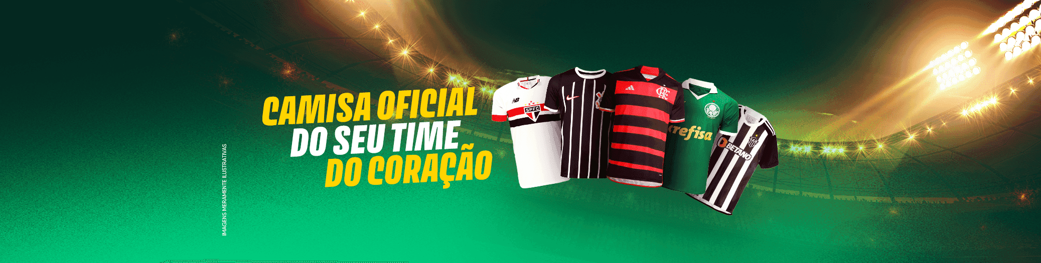 Camisas Oficiais do seu time do Coração com a Clube