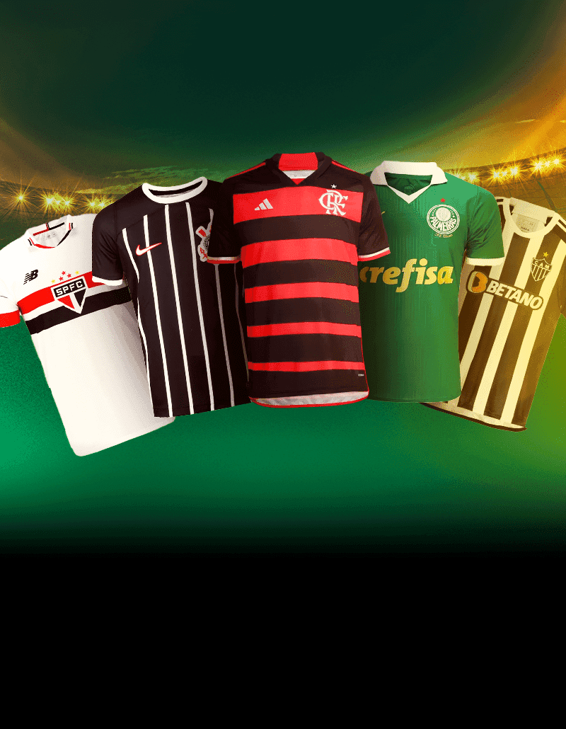 Camisa oficial do seu time do coração