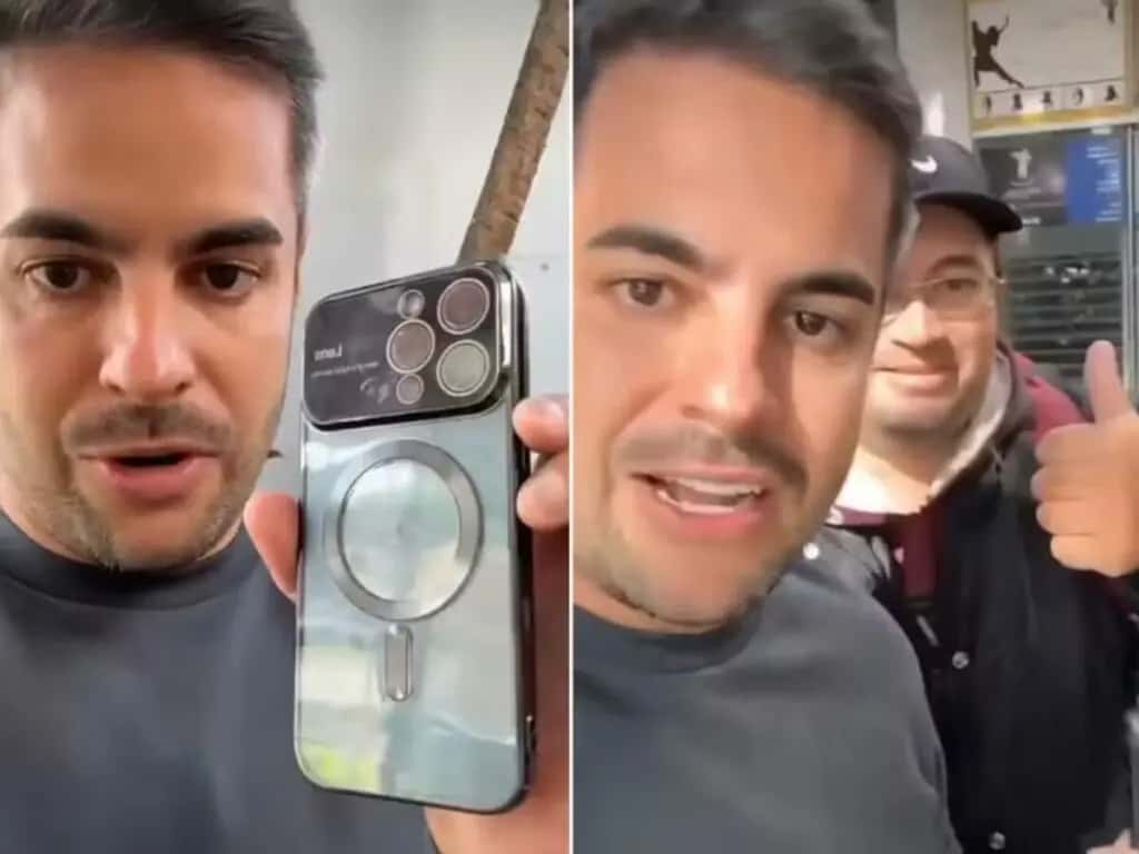 Marido de Simone Mendes paga recompensa a motoboy que devolveu celular do filho