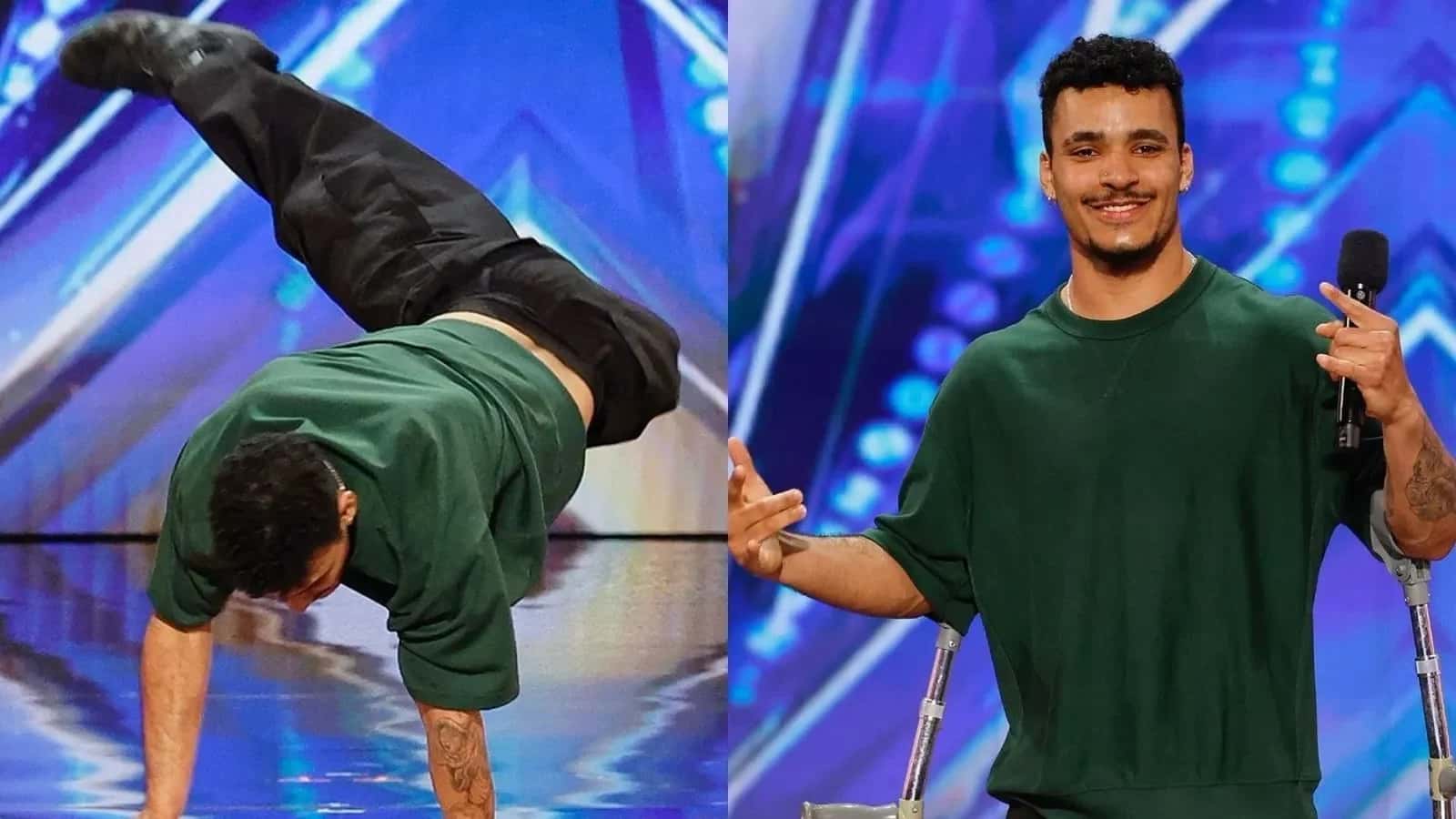 Dançarino que brilhou em show de talentos nos EUA visita família em Brasília