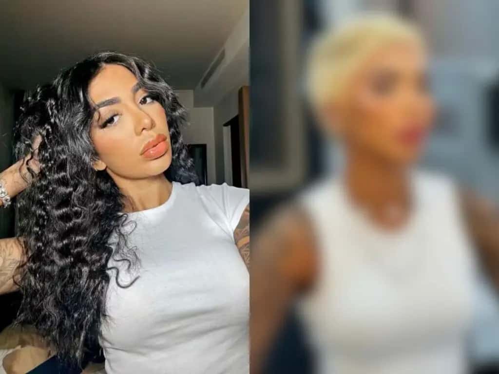 Irmã de Gabigol faz mudança radical de visual e surge loira e de cabelo curto