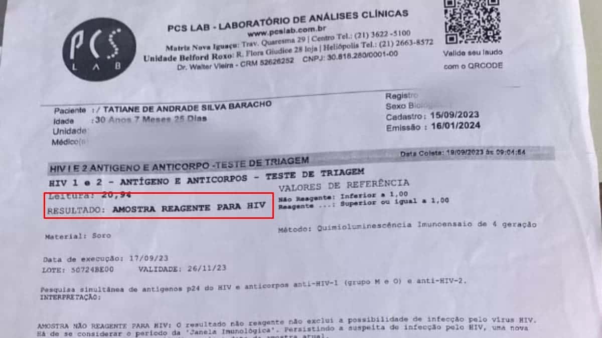 Mãe recebe falso diagnóstico de HIV e bebê toma coquetel de remédios por 28 dias