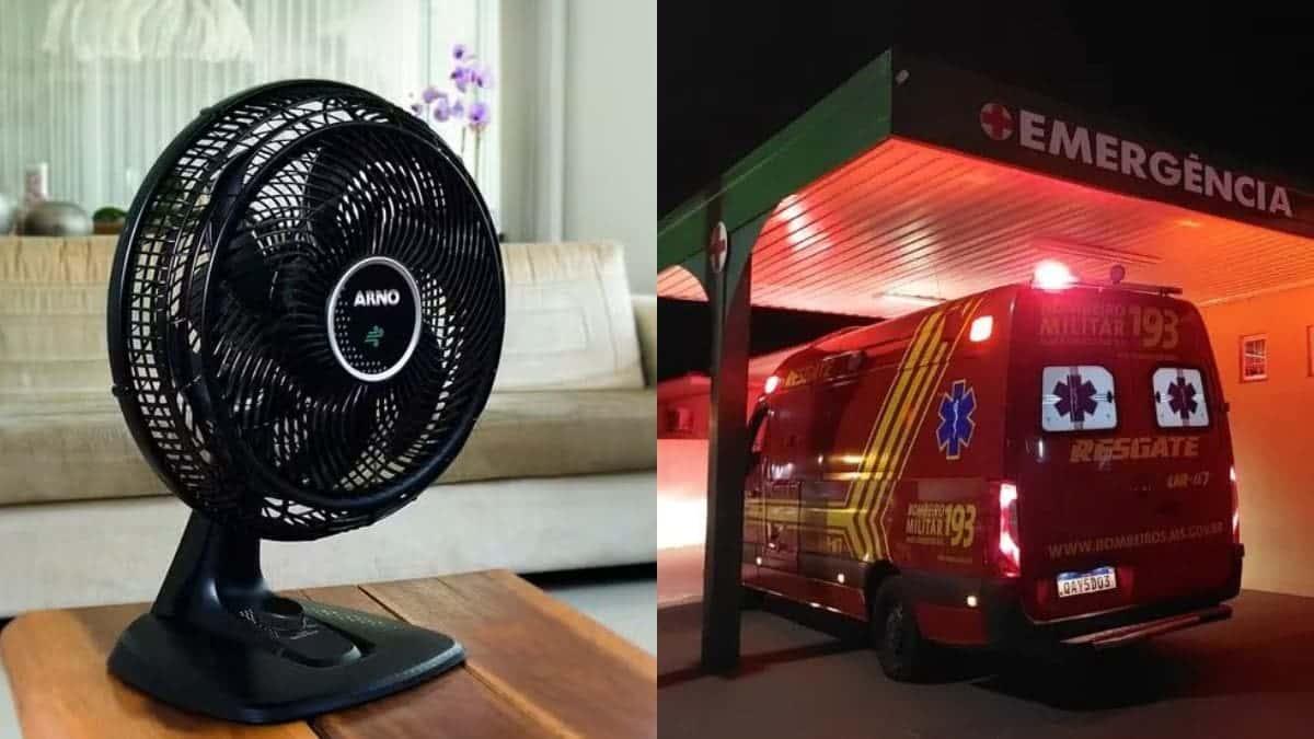 Homem corta partes íntimas em hélice de ventilador e para em hospital