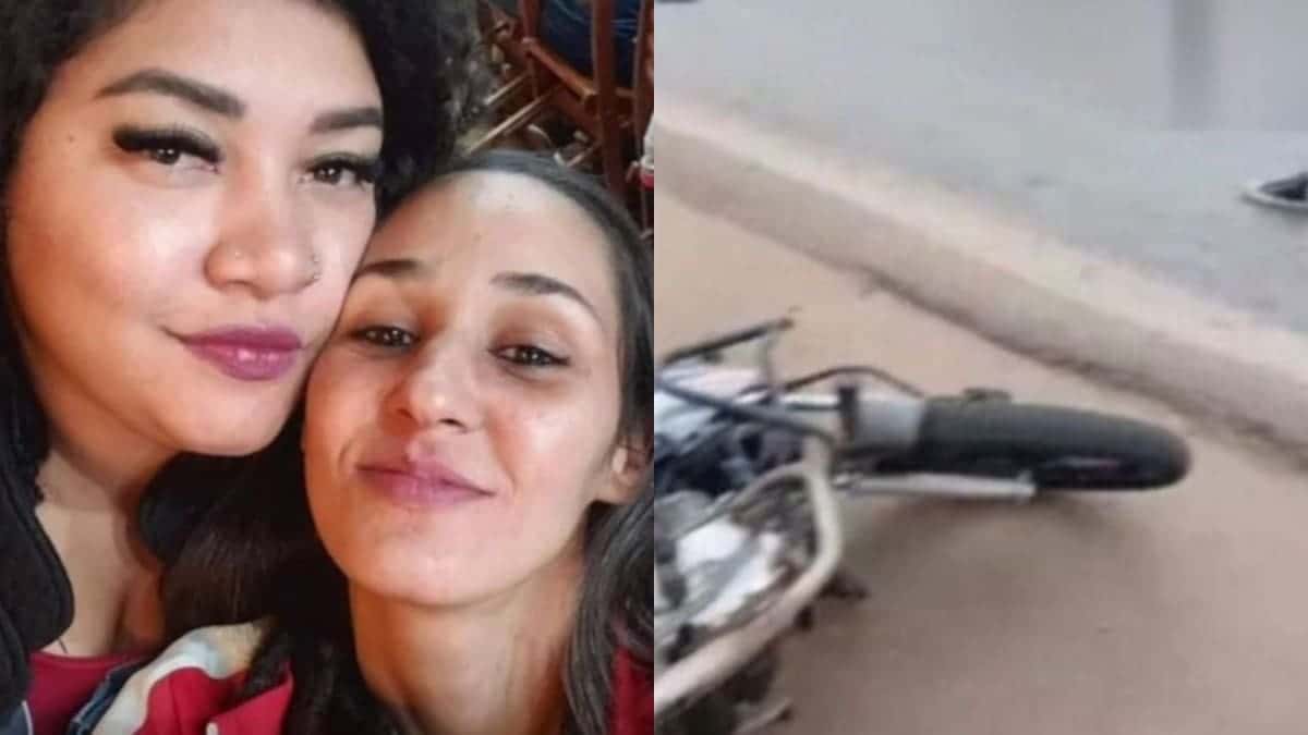 Mulheres são partidas ao meio após acidente de moto