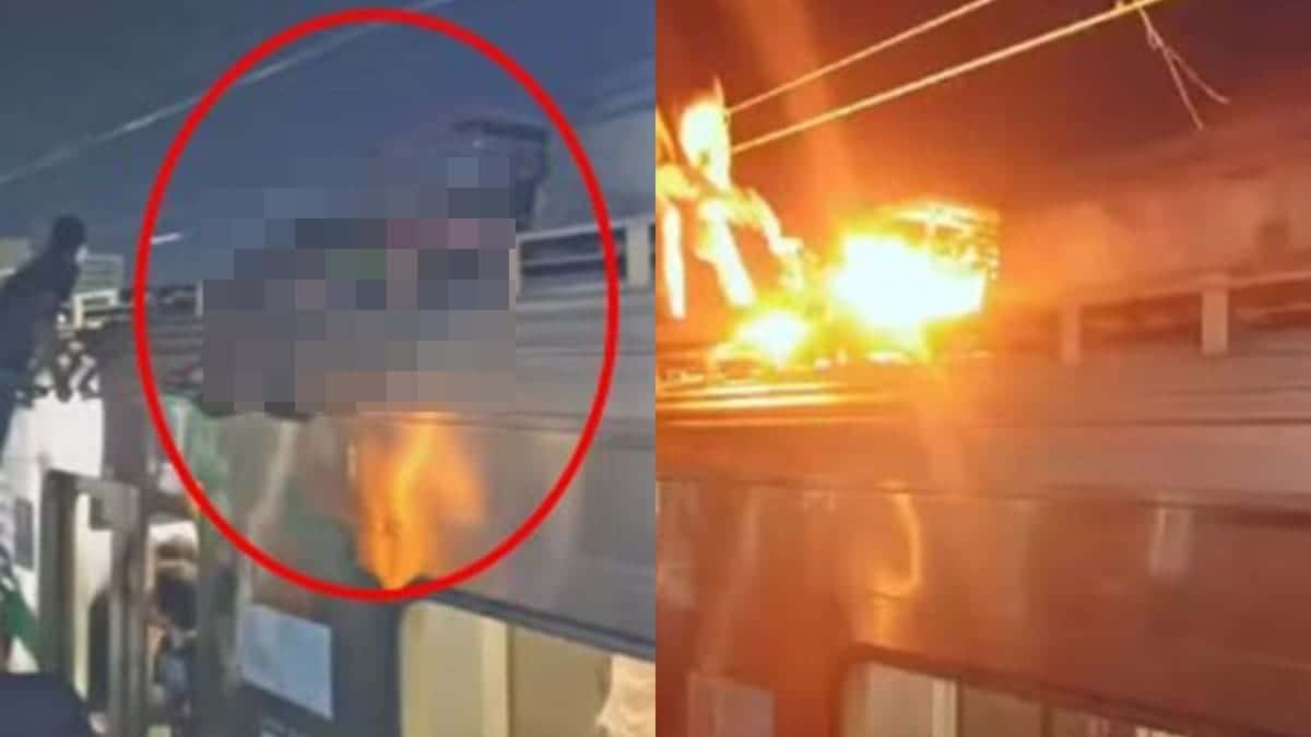 Jovem é eletrocutado ao viajar em cima de trem e resgate acaba em explosão