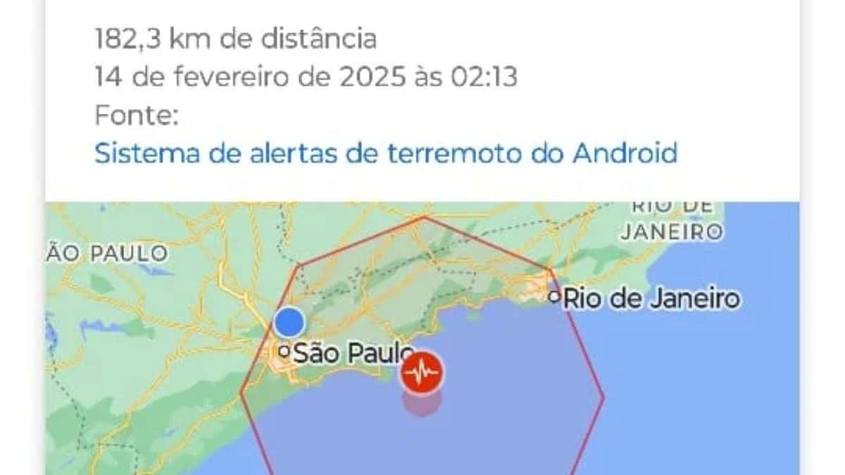 Defesa Civil nega ocorrência de terremoto após moradores de SP e RJ receberem alerta