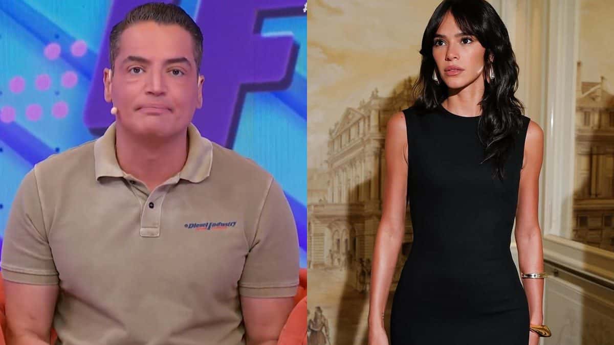 Leo Dias se retrata ao vivo com Bruna Marquezine após esculachá-la na TV