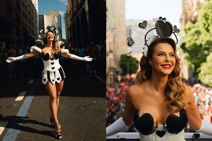 Paolla Oliveira encanta e comanda a festa do Cordão da Bola Preta no RJ