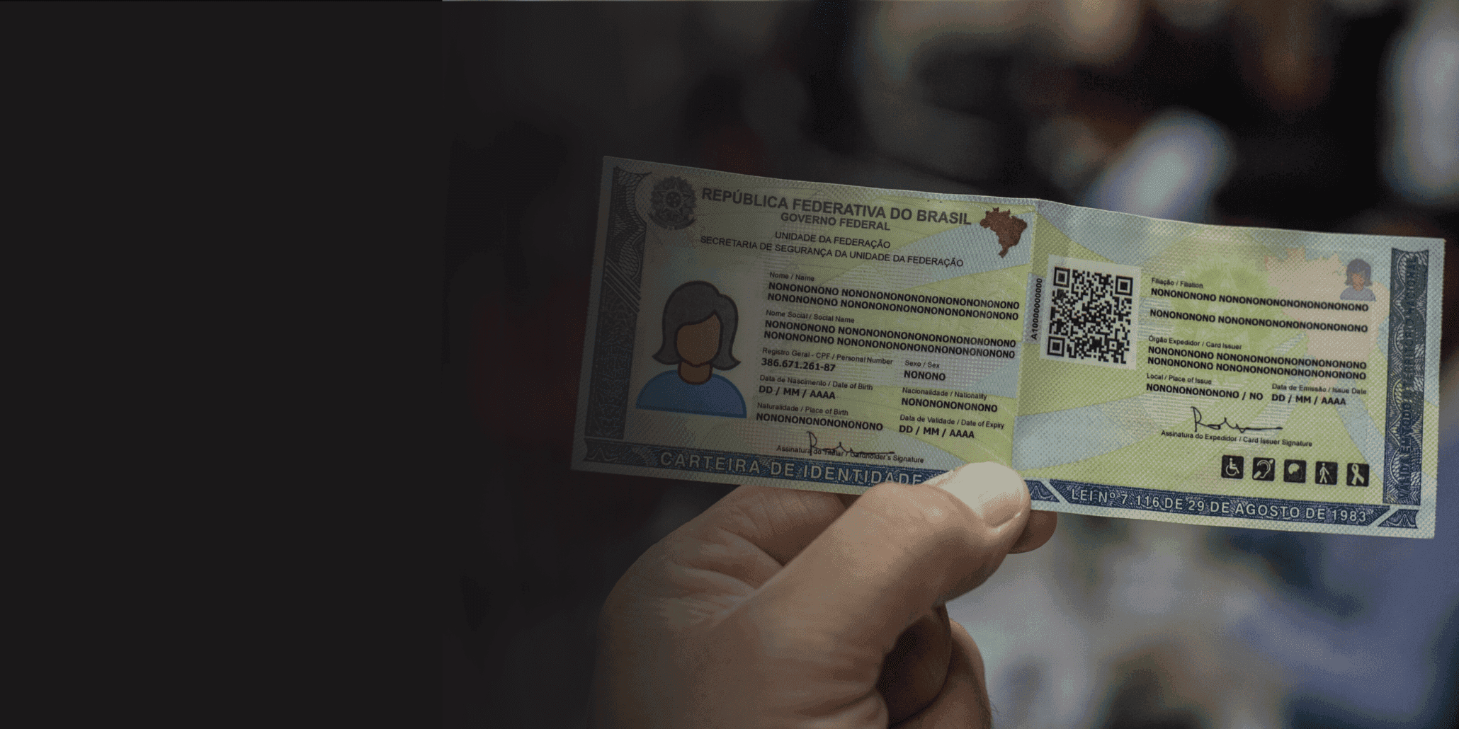 Nova Carteira de Identidade Nacional ultrapassa 55 milhões de emissões