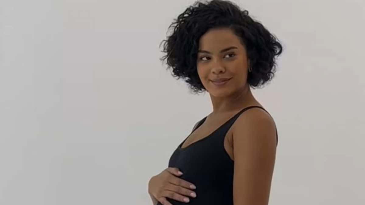 Bella Campos surge com falsa barriga de grávida na web