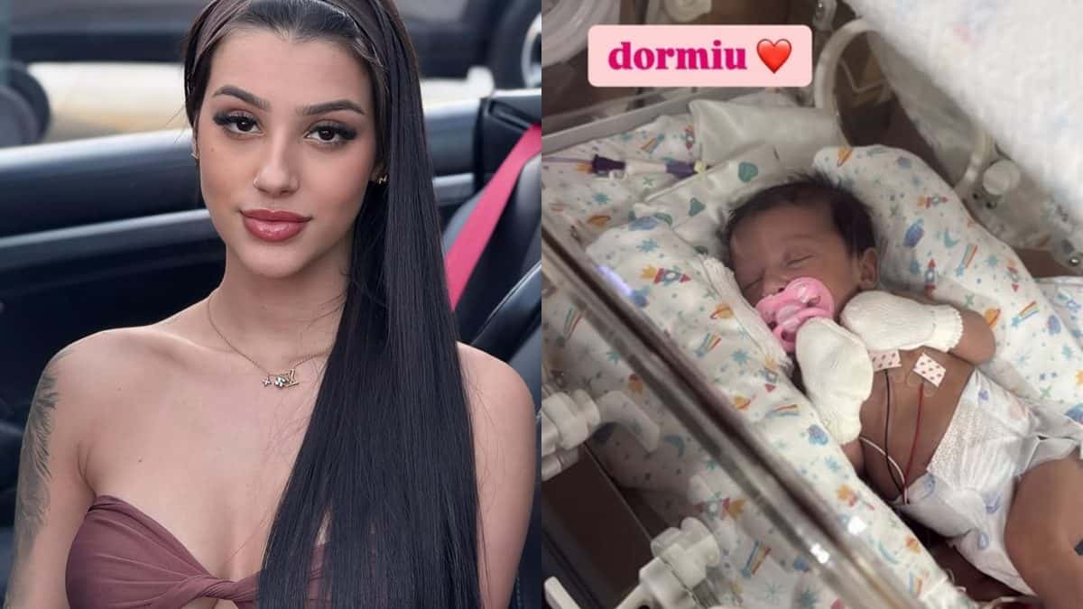 Filha de Bia Miranda retorna à incubadora após complicações