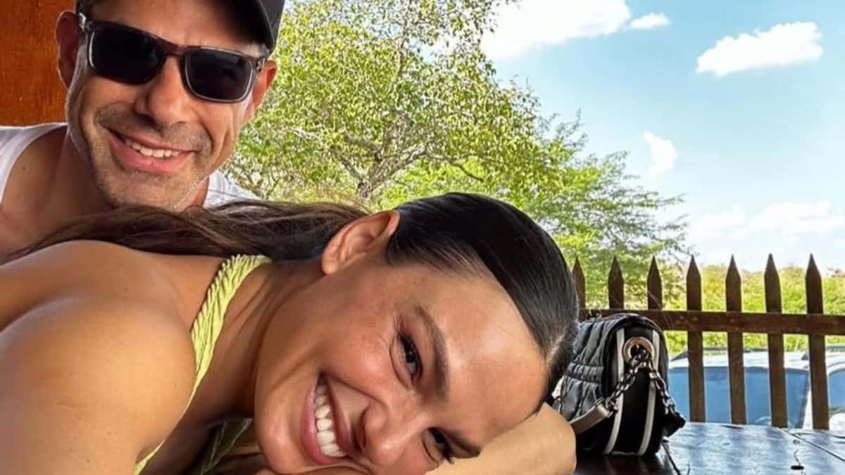 Isis Valverde prestigia marido em lançamento de livro