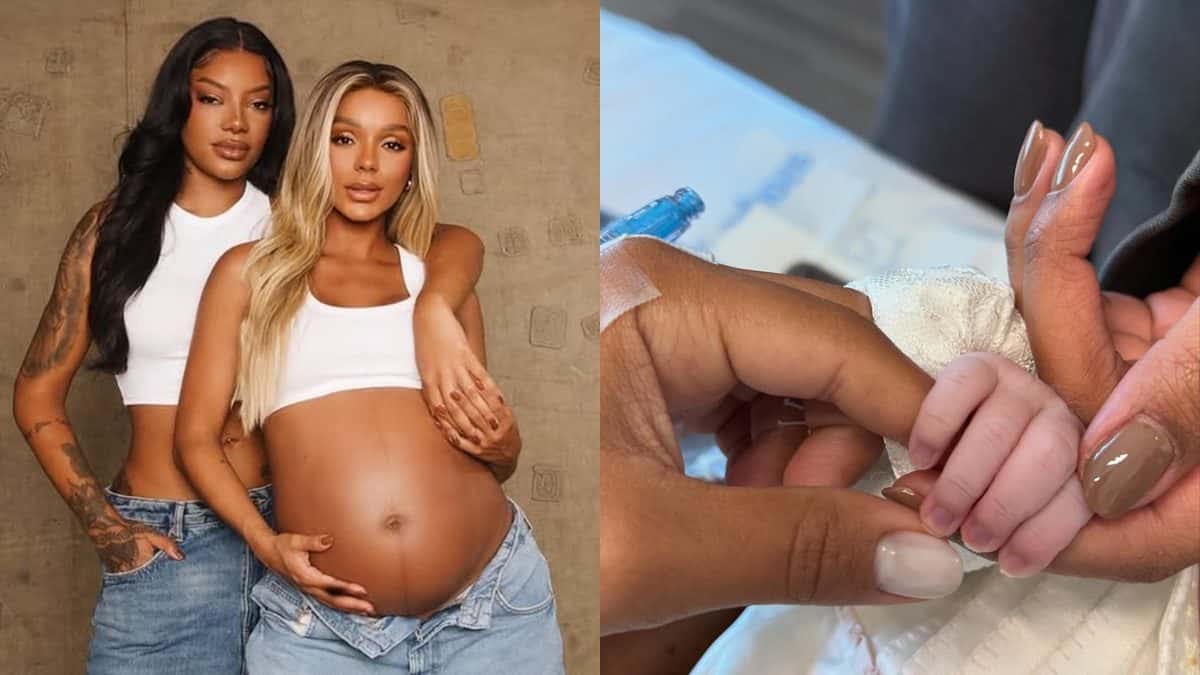 Nasce Zuri, filha de Ludmilla e Brunna Gonçalves
