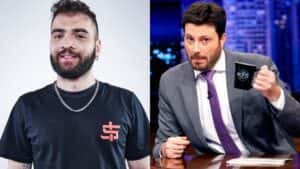 Comediante alfineta Danilo Gentili ao sugerir que ele é usuário de drogas