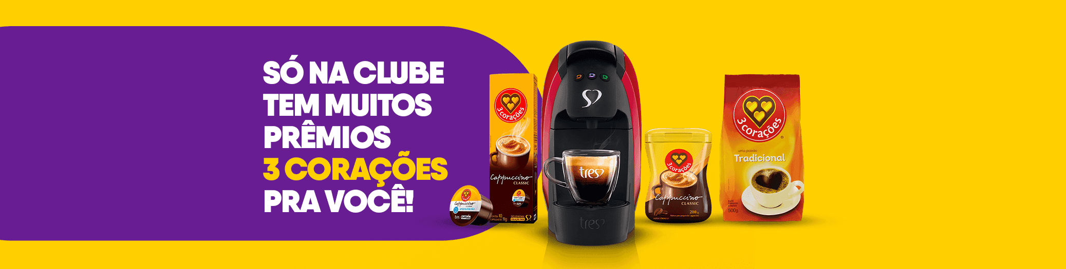 Muitos prêmios 3 corações aqui na Clube!