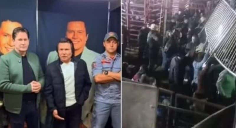 Queda de arquibancada deixa 30 feridos e cancela show de Gian e Giovani