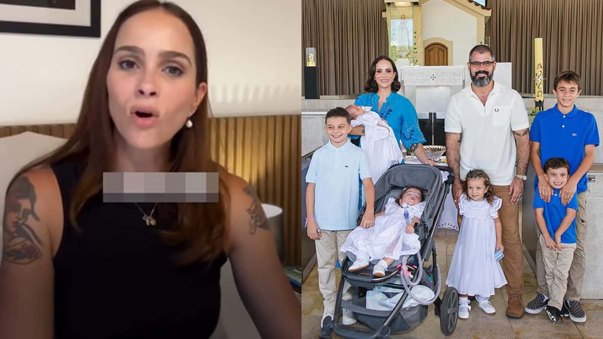 Letícia Cazarré se revolta com crítica por ter muitos filhos