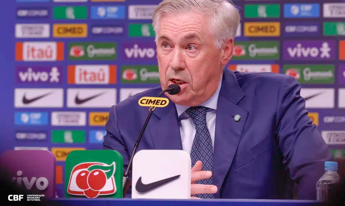 Ancelotti investe em novos jogadores em convocação para Eliminatórias