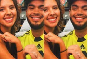 Francisco e Flor homenageiam Preta Gil; Detalhe em tatuagem chama atenção