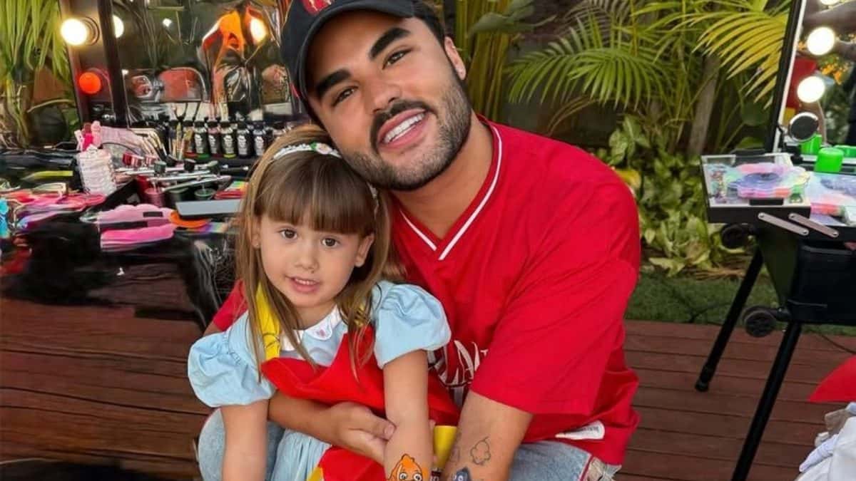 Lucas Guedez rebate críticas após vídeo com filha de Virgínia