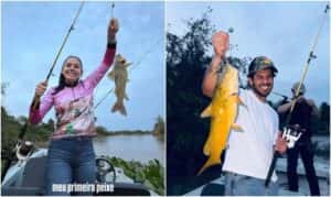 Ana Castela compartilha registros pescando em viagem com Zé Felipe e Leonardo