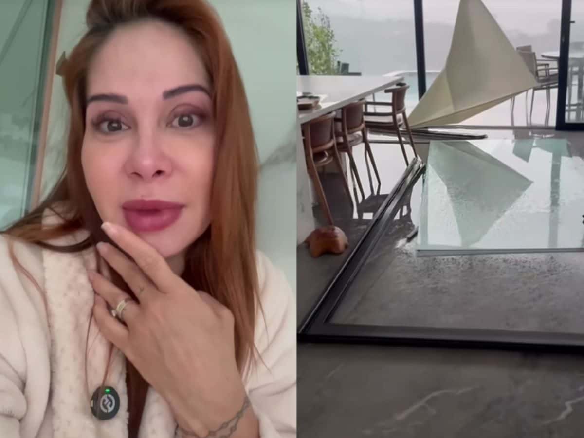 ‘Apavorada’, diz Maíra Cardi após vidros de casa serem destruídos por ventania
