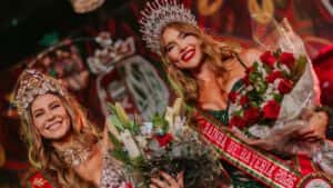 Paolla Oliveira e Virgínia se encontram em passagem de reinado da Grande Rio