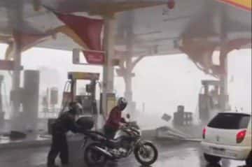 Chuvas no DF têm queda de granizo, ventania e estragos; veja vídeos