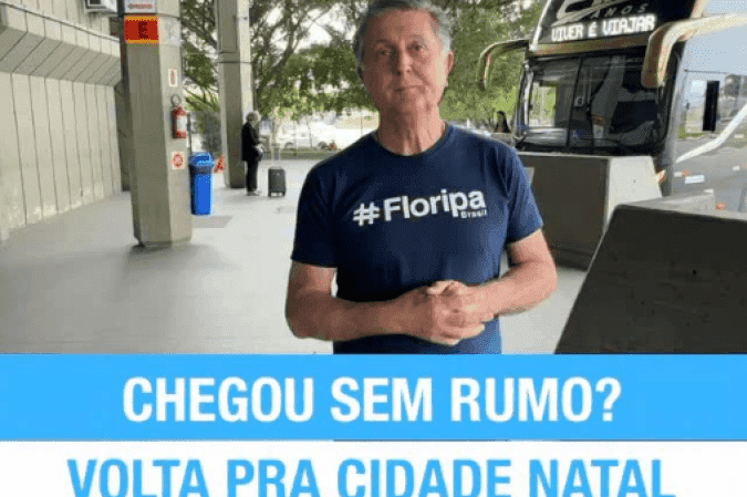Prefeito de Florianópolis promete passagem ‘de volta’ a quem chegar sem emprego