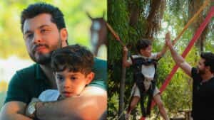 Murilo Huff celebra os 6 anos de Léo, seu filho com Marília Mendonça: “Cuidar de você é uma dádiva de Deus”