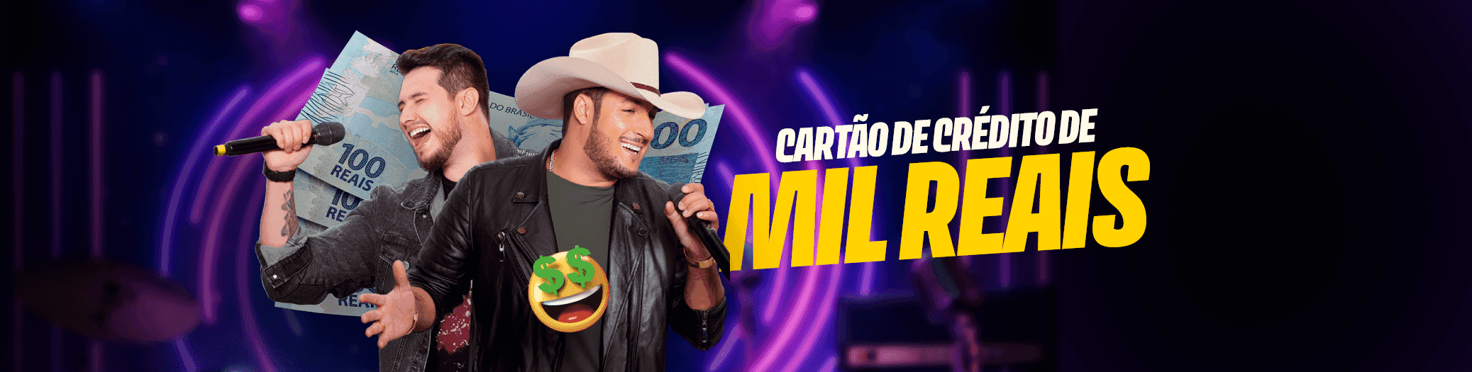 Cartão de Crédito de R$ 1.000 no Sucesso Bom Demais com Bruno e Barreto