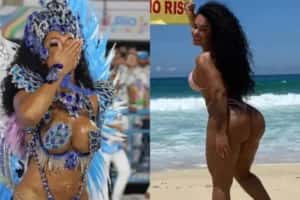 Musa da Beija-Flor dispensa moda do ‘bumbum harmonizado’ e corpo viraliza