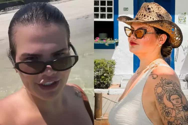 Aos 34, Thais Carla exibe novo corpo na Bahia após perder mais de 90 kg