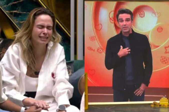 Tadeu Schmidt quebra protocolo e fala sobre Oscar ao consolar Ana Paula