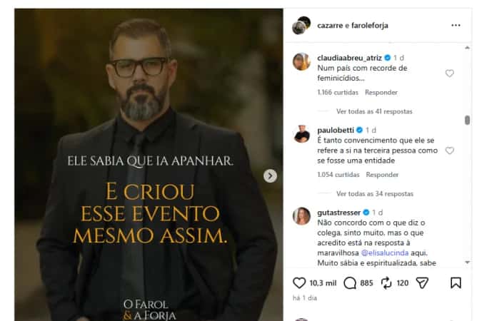 Cazarré lança evento exclusivo para homens e é criticado por artistas