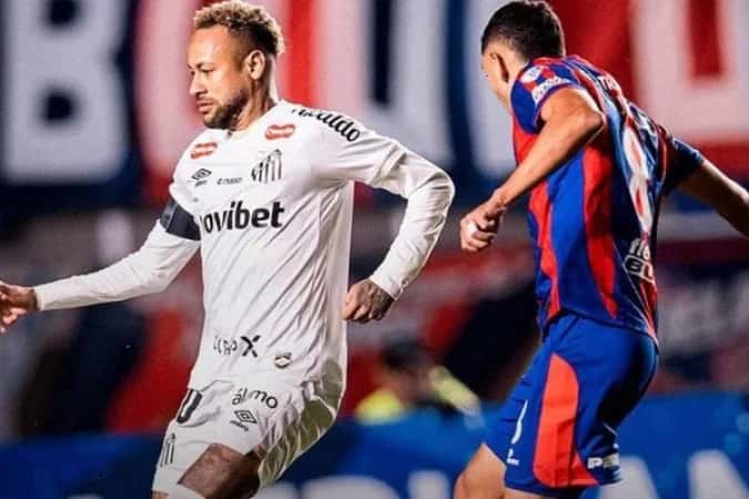 Com Neymar em campo, Santos empata com San Lorenzo na Argentina