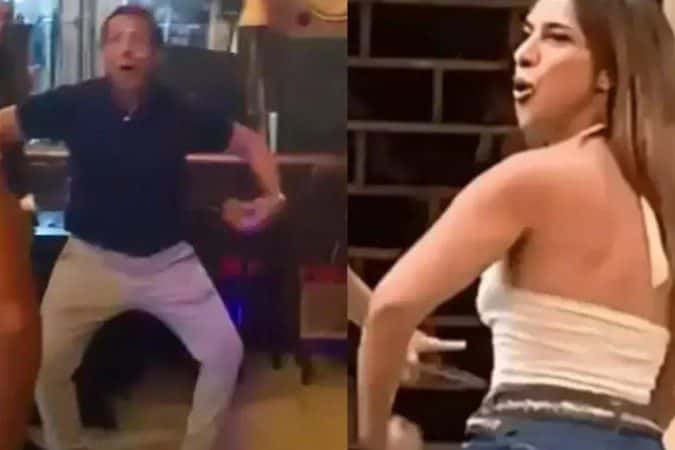 Pai de argentina presa no Rio repete gesto racista e alega IA