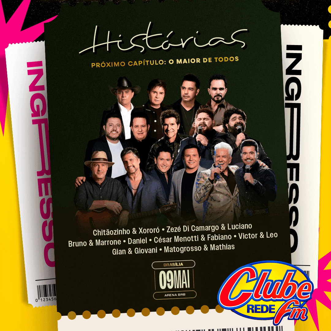 Turnê História: Com a Clube, você vai ao Show do Século!