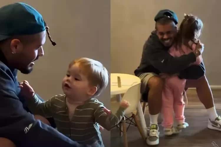 Zé Felipe reencontra os filhos após viagem com Virginia e desabafa